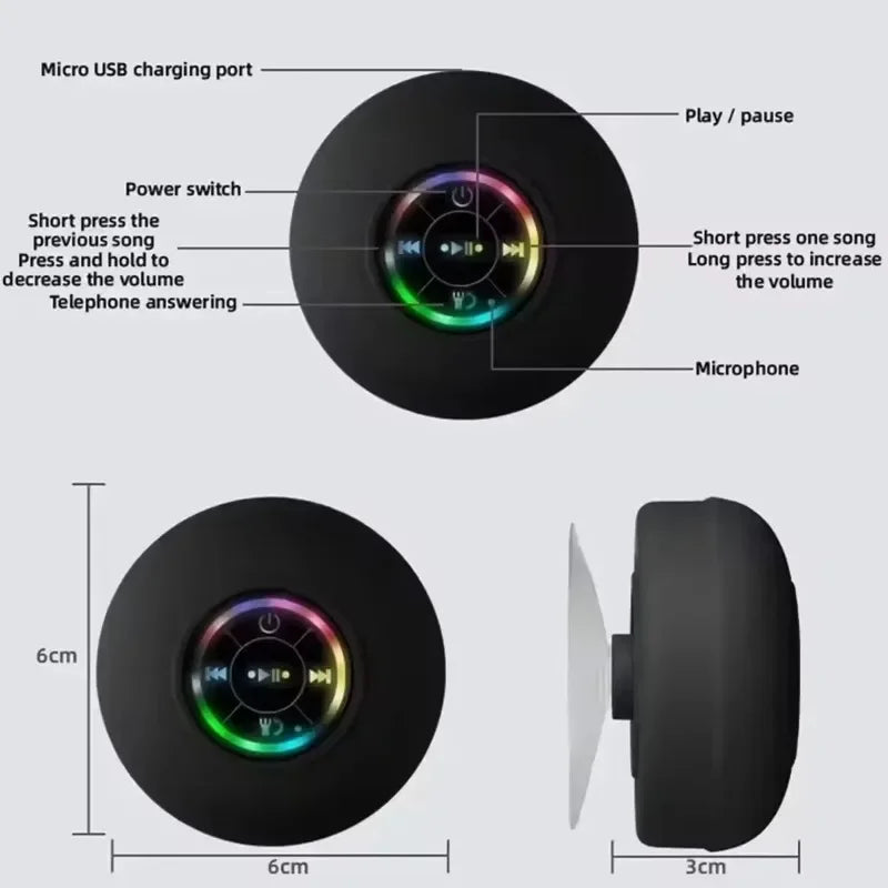 Boxă Bluetooth Mini Rezistentă la Apă